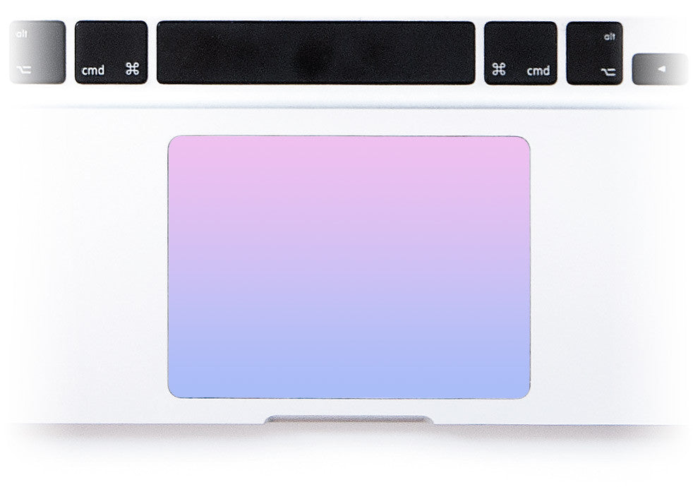 Pink Blue Ombre MacBook Trackpad Sticker at Keyshorts.com