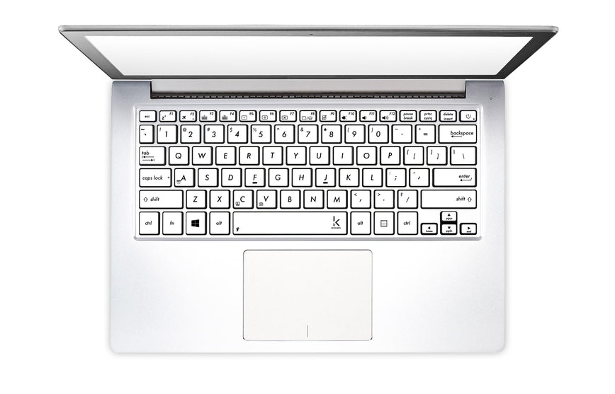 Plain White Laptop Keyboard Stickers
