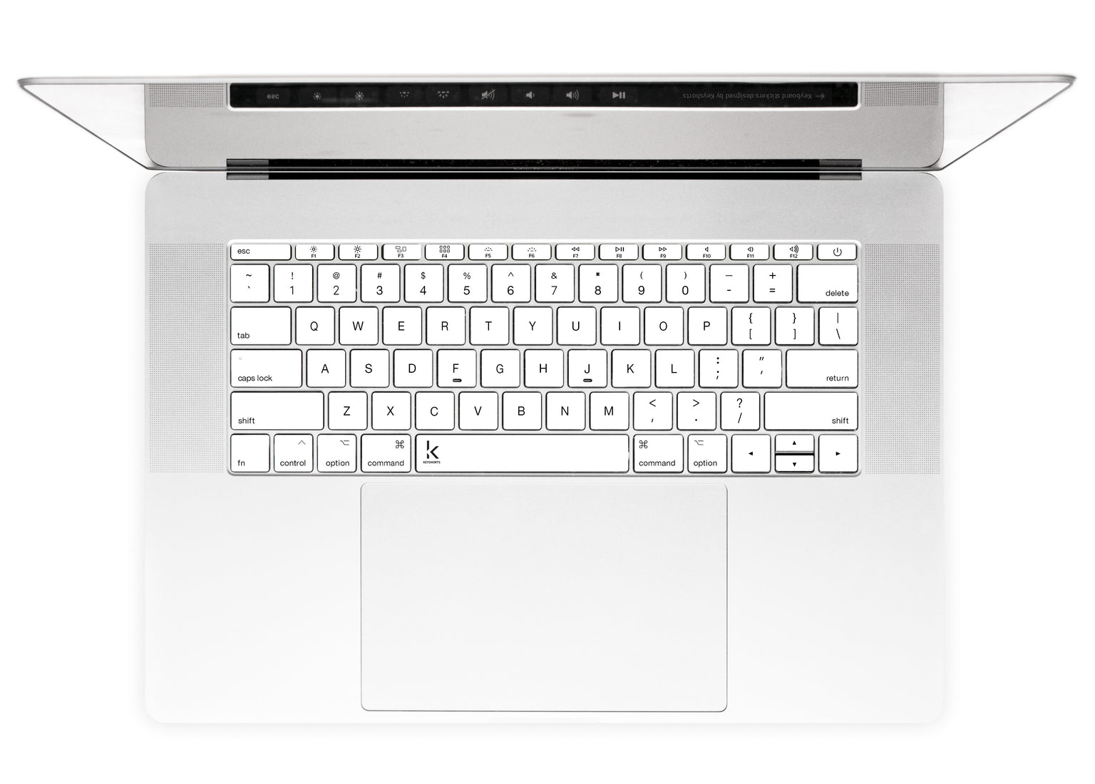 Plain White MacBook Keyboard Stickers alternate