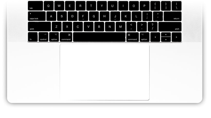 Plain White MacBook Trackpad Sticker