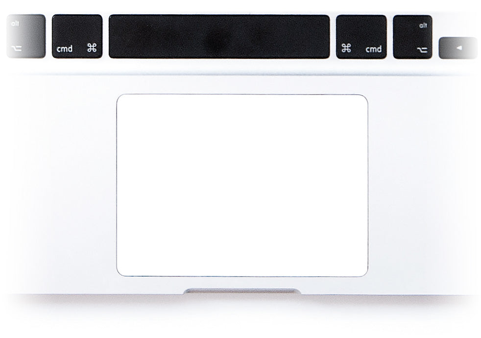 Plain White MacBook Trackpad Sticker alternate
