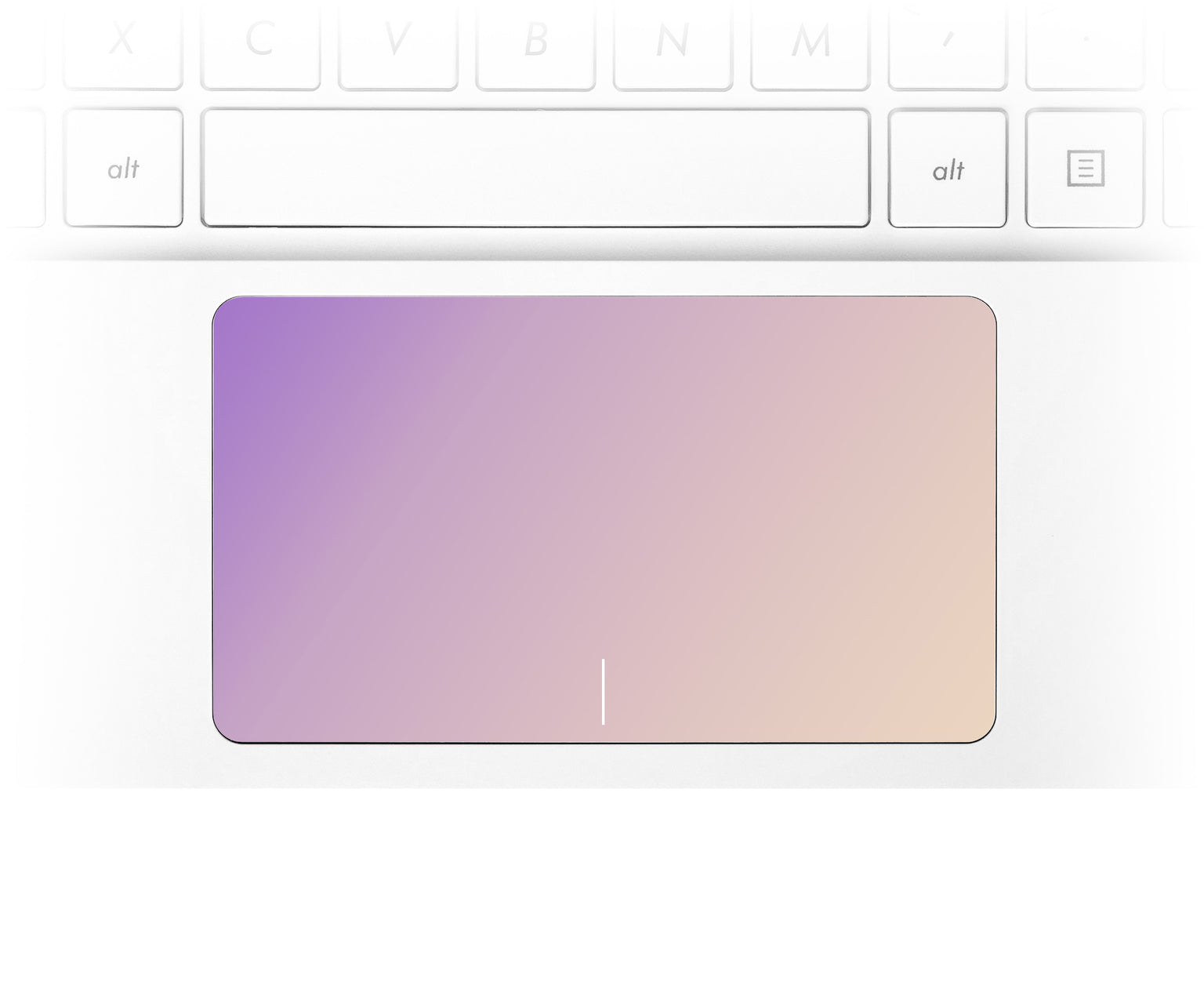 Purple Beige Ombre Laptop Trackpad Sticker