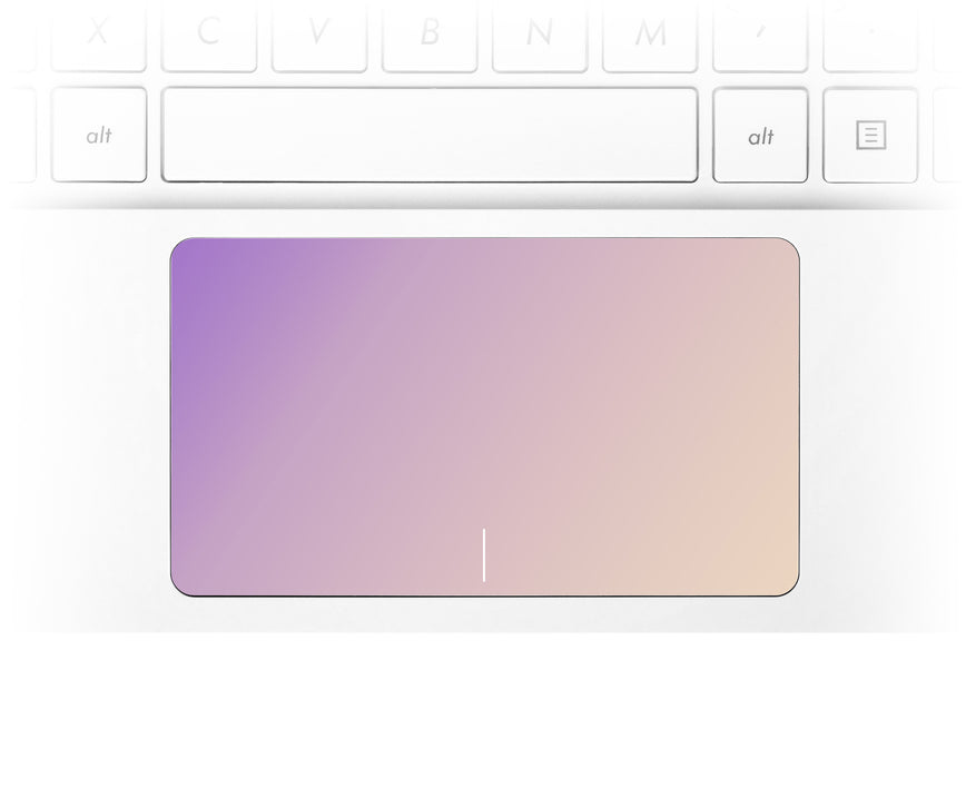 Purple Beige Ombre Laptop Trackpad Sticker