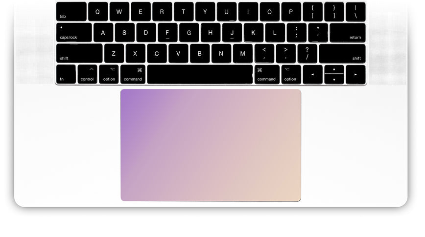 Purple Beige Ombre MacBook Trackpad Sticker