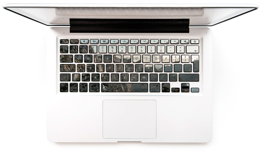 Rocks and clouds MacBook Keyboard Stickers