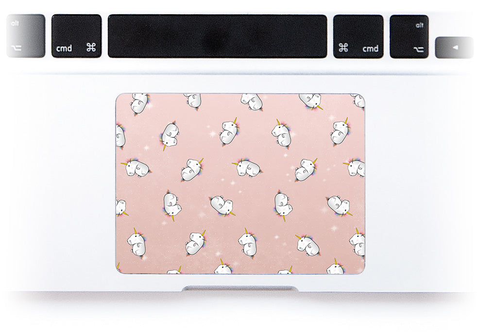 Rose Gold Unicorns MacBook Trackpad Sticker alternate