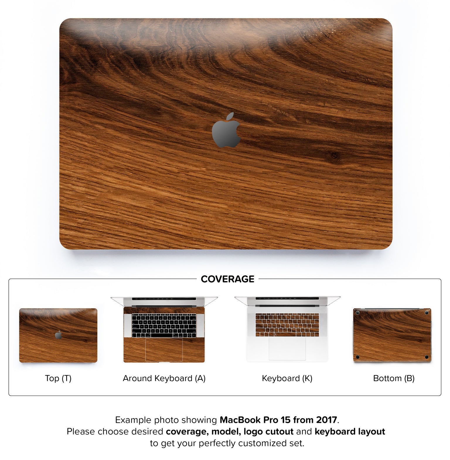 Rustic Wood MacBook Skin