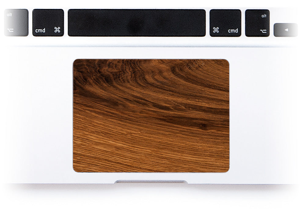 Rustic Wood MacBook Trackpad Sticker alternate