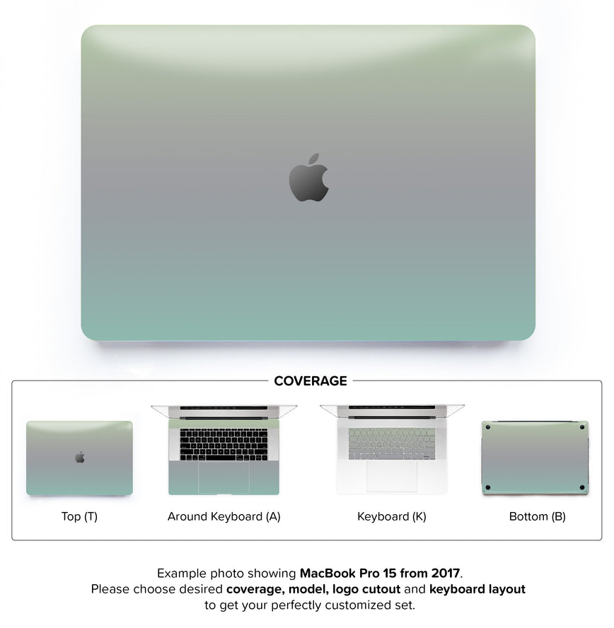 Scandi field ombre MacBook Skin