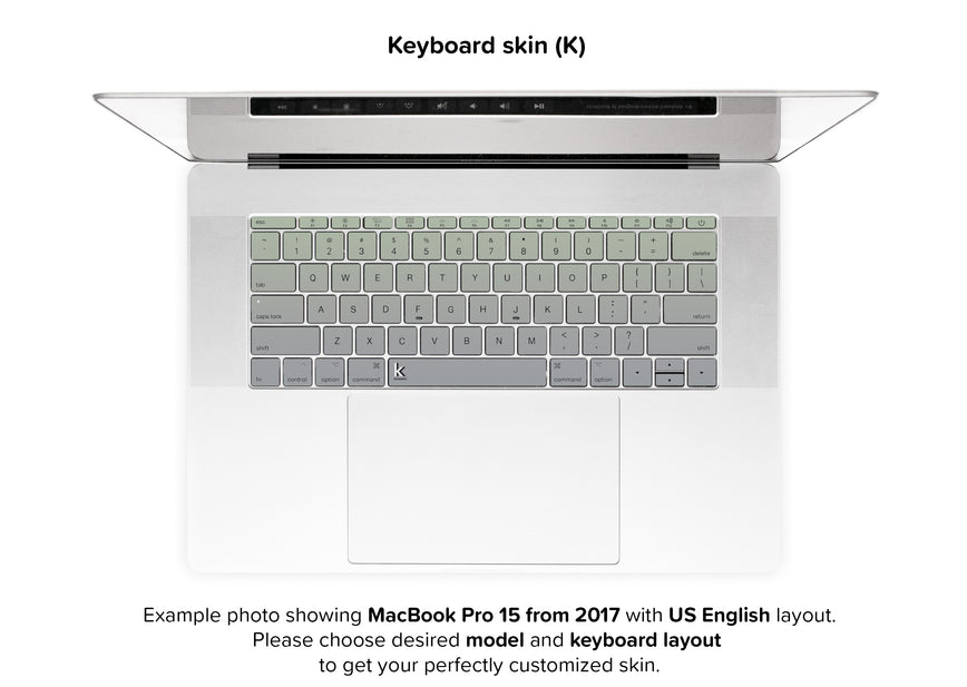 Scandi field ombre MacBook Skin - keyboard stickers