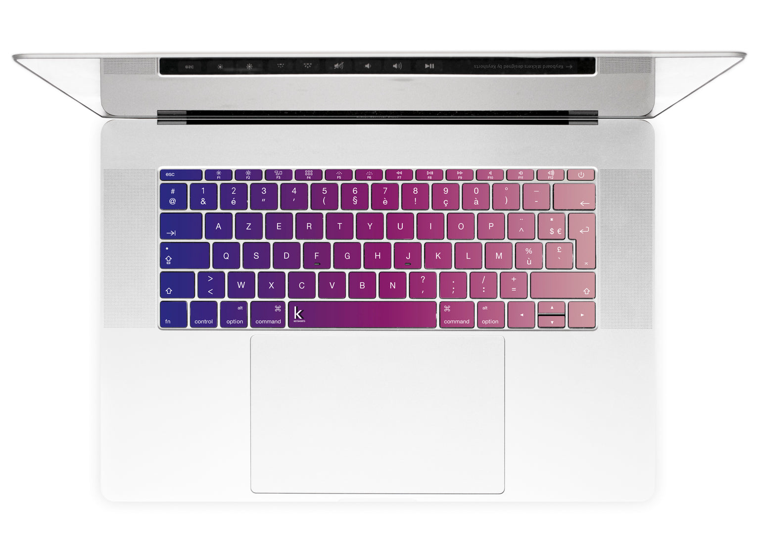 Decorative French AZERTY keyboard decals for MacBook FR