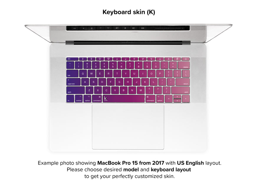 September Wine MacBook Skin - keyboard stickers