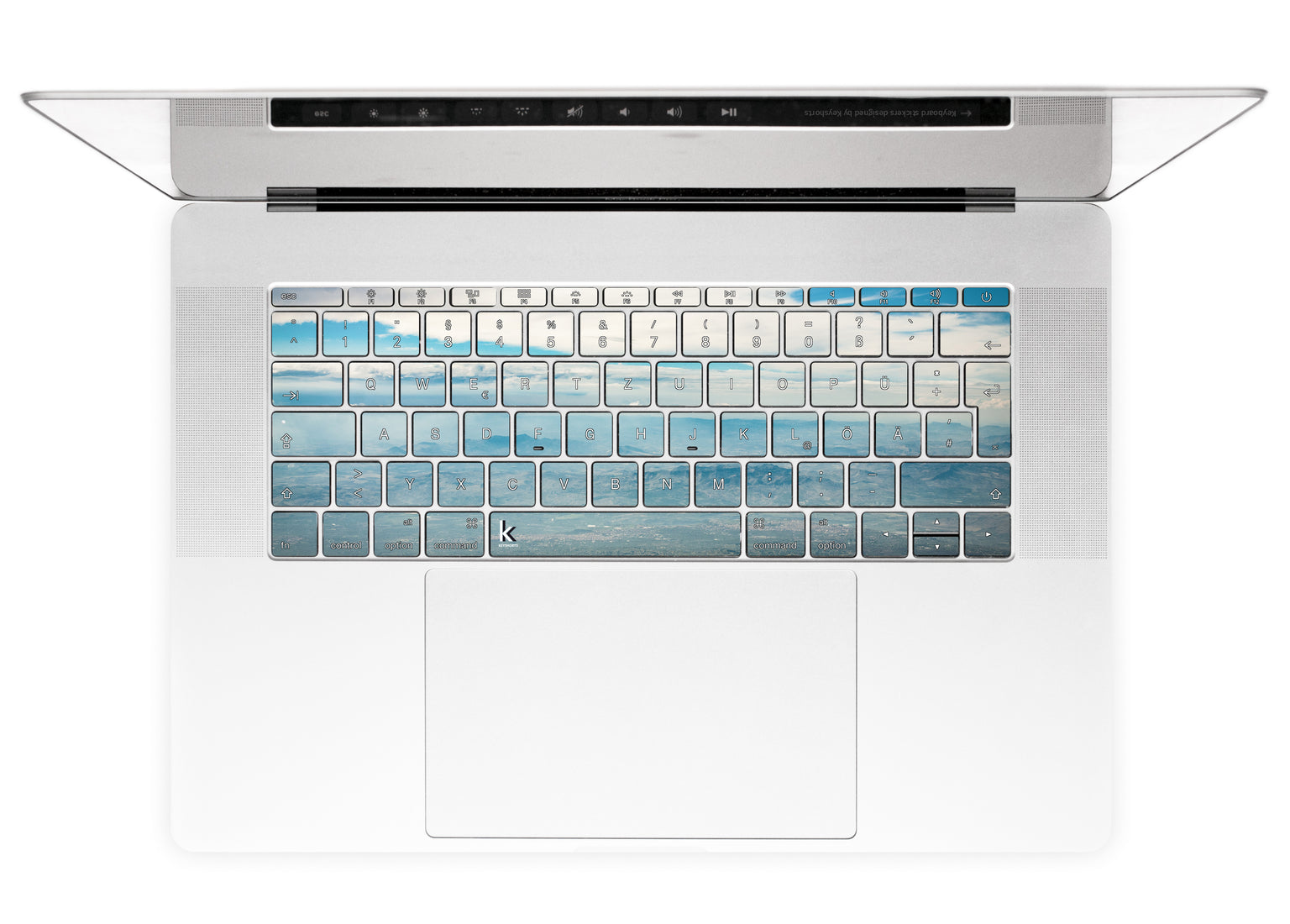 Sicilian Sky MacBook Keyboard Stickers alternate DE