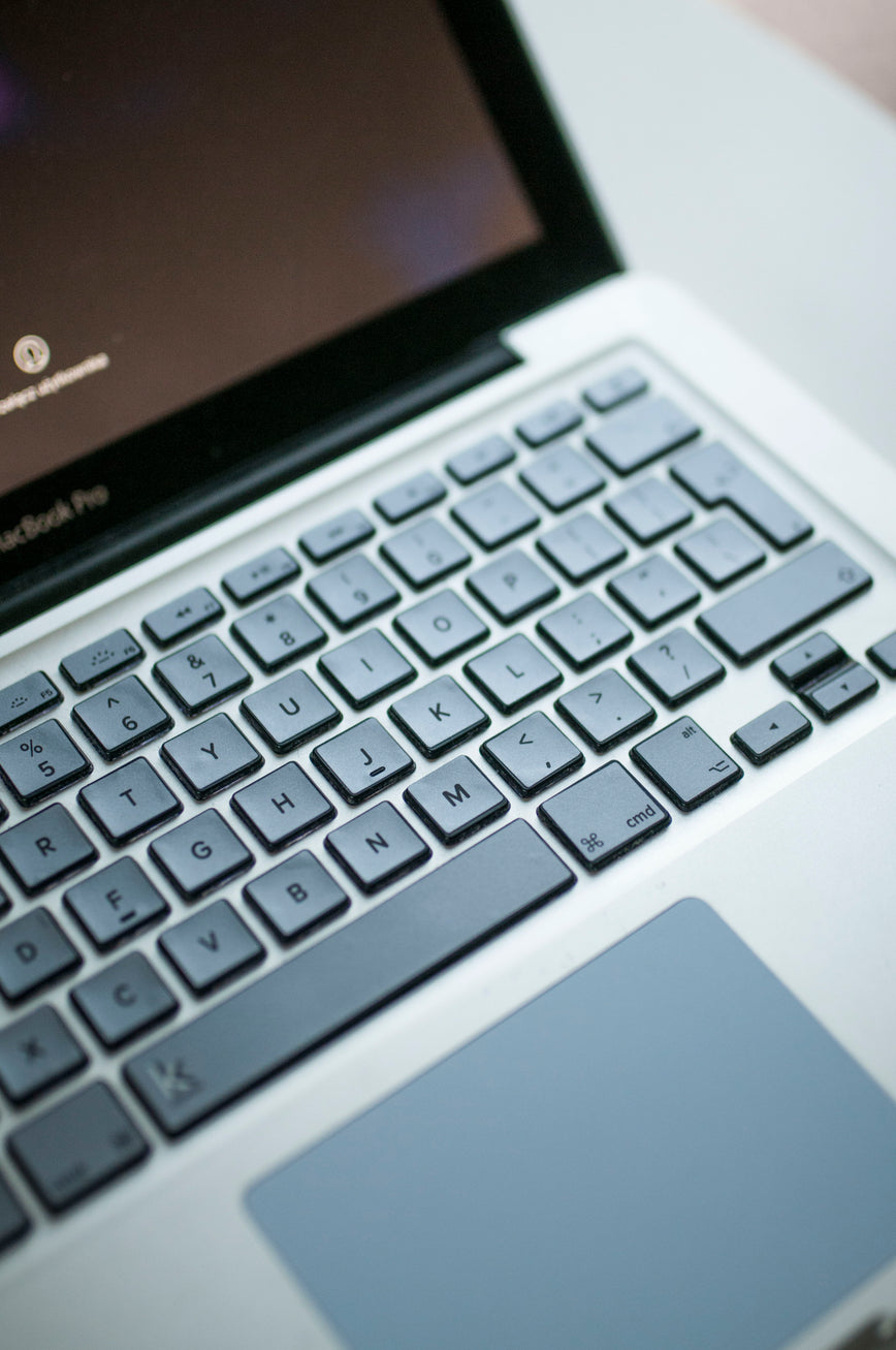 Space gray MacBook keyboard stickers decals key overlays