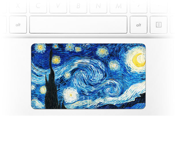 Van Gogh Starry Night Laptop Trackpad Sticker