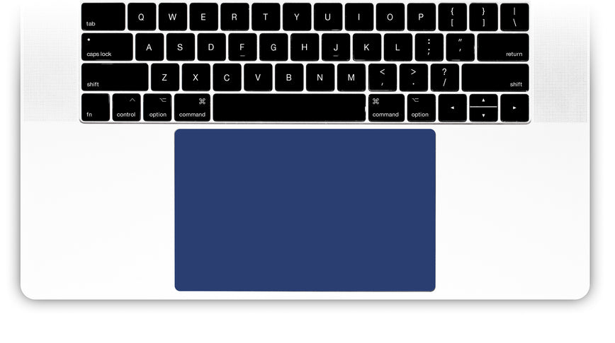 Sunrise Navy MacBook Trackpad Sticker