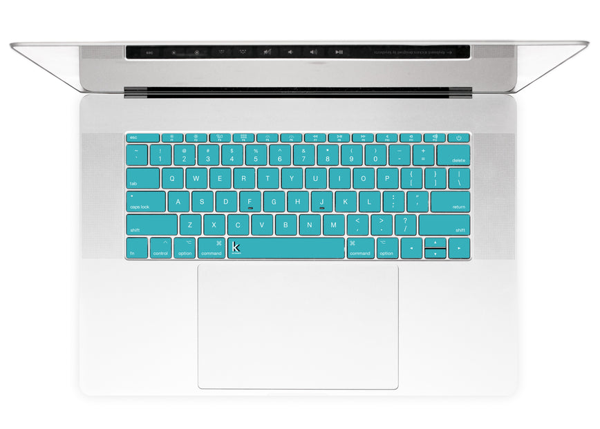 Teal Night MacBook Keyboard Stickers alternate