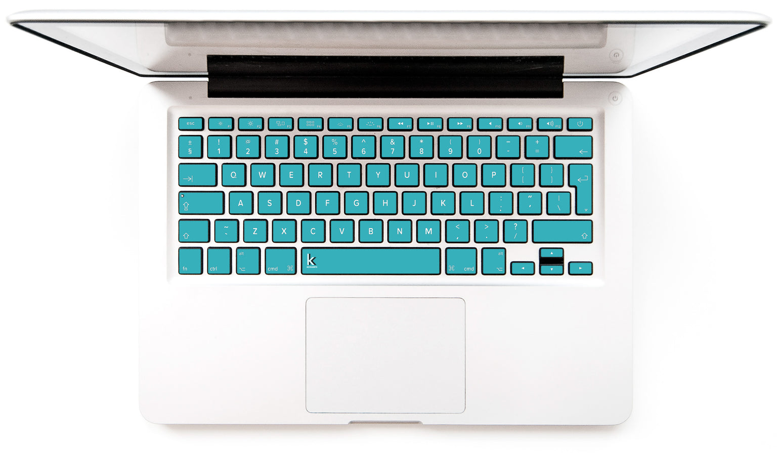 Teal Night MacBook Keyboard Stickers