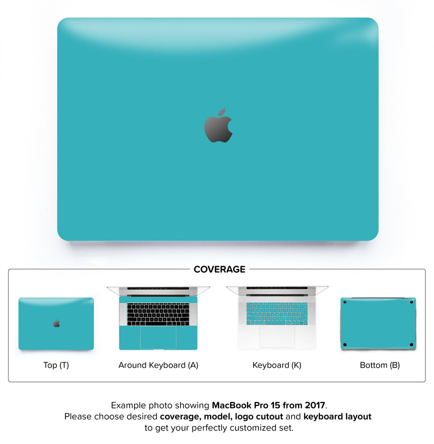 Teal Night MacBook Skin