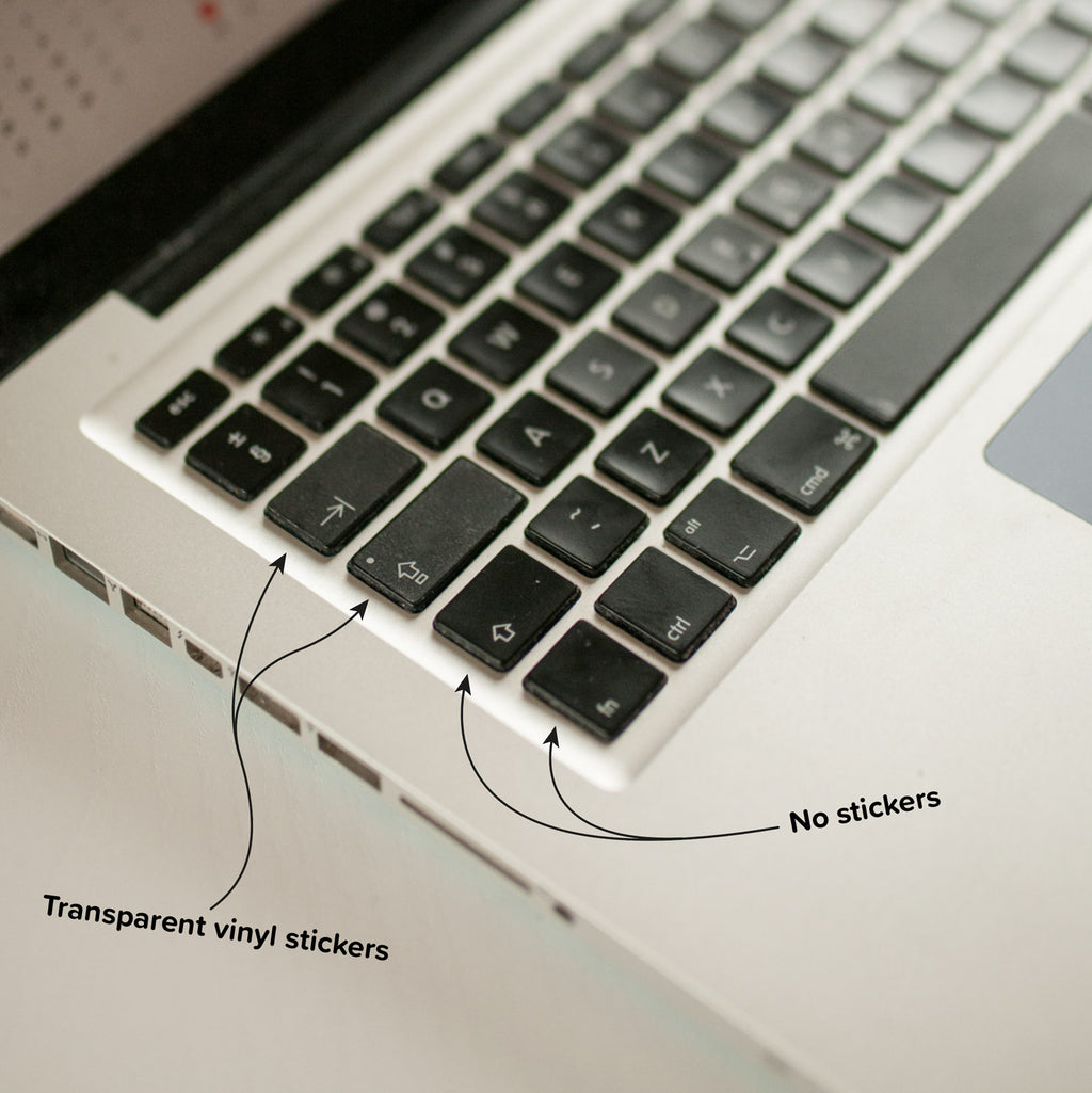 Key Stickers Transparent Transparent Keyboard Stickers (Clear Version With No Letters) • Keyshorts