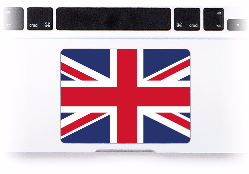 British Flag MacBook Trackpad Sticker at Keyshorts.com - 1