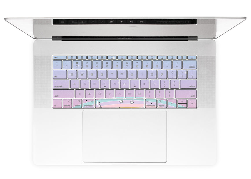 Unicornless Rainbow MacBook Keyboard Stickers alternate