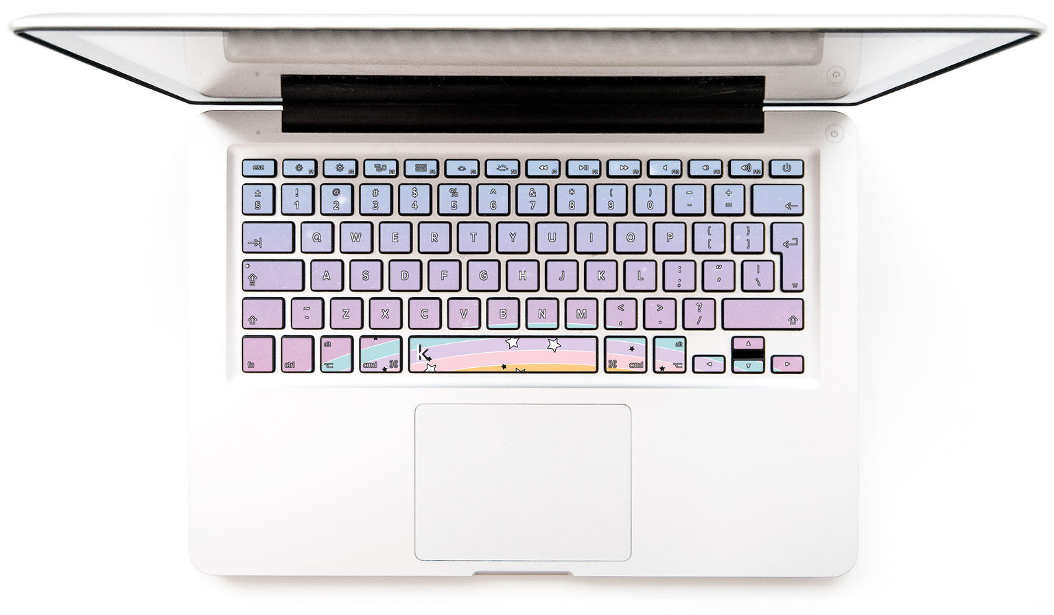 Unicornless Rainbow MacBook Keyboard Stickers