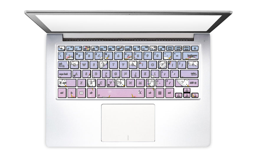 Unicorn Galaxy Laptop Keyboard Stickers