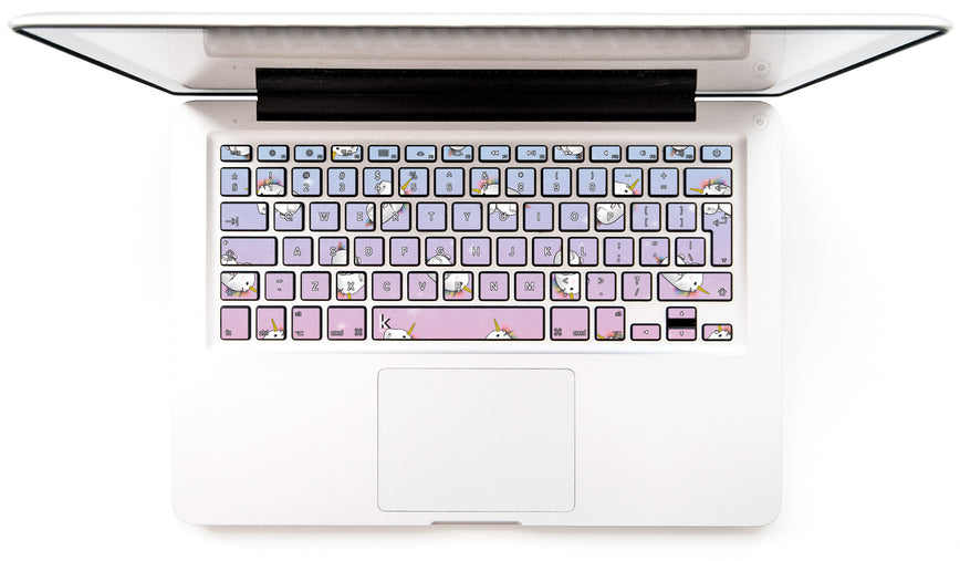 Unicorn Galaxy MacBook Keyboard Stickers