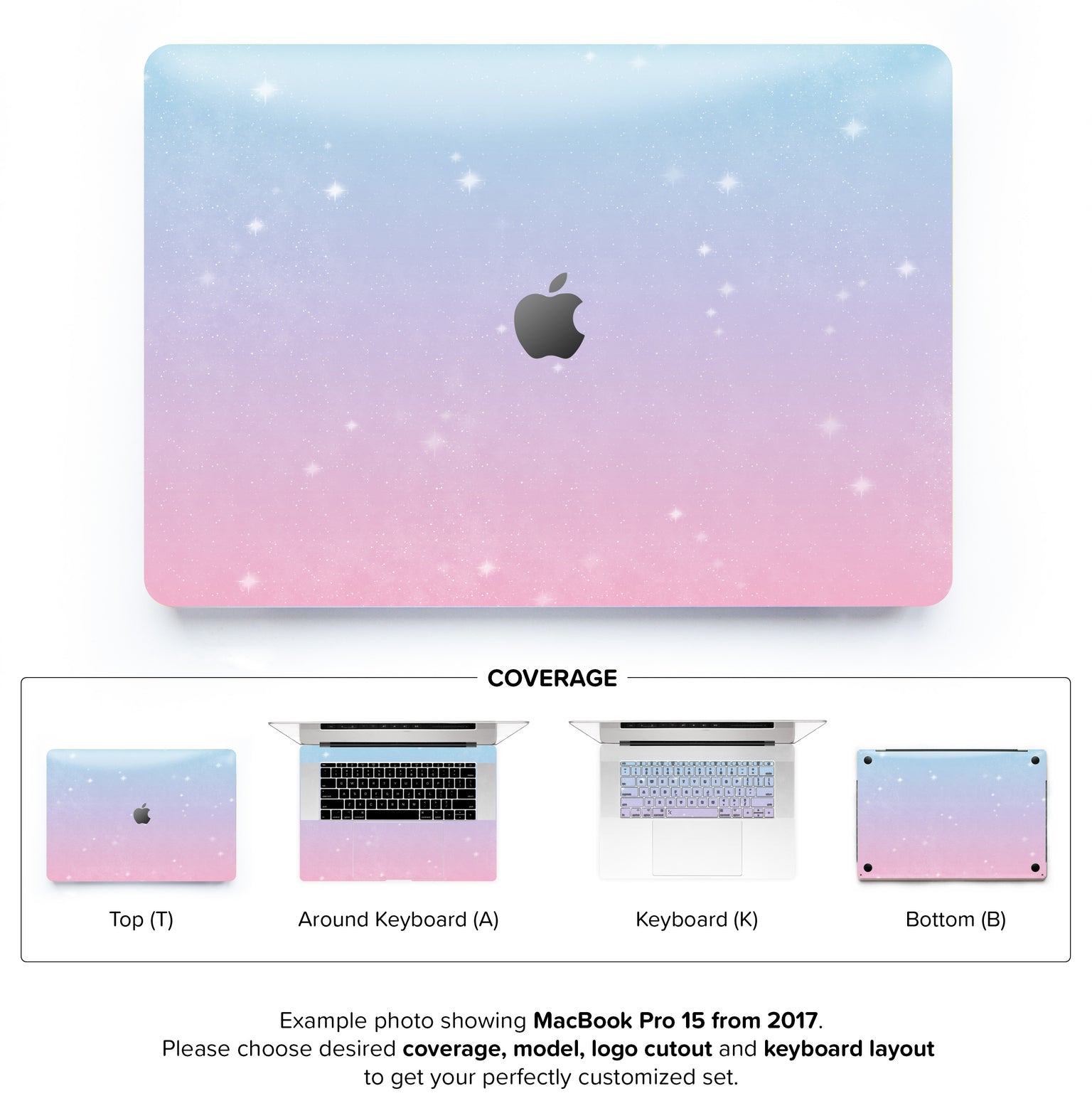 Unicorn Sky MacBook Skin