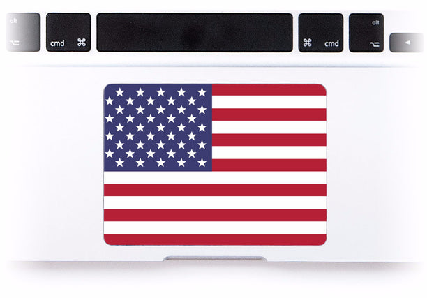 USA Flag MacBook Trackpad Sticker at Keyshorts.com