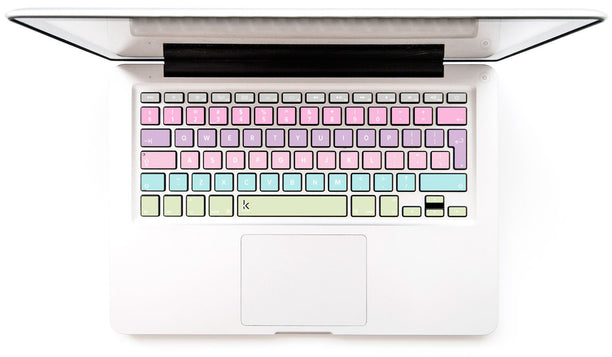 Watercolor Stripes MacBook Keyboard Decal Stickers at Keyshorts.com