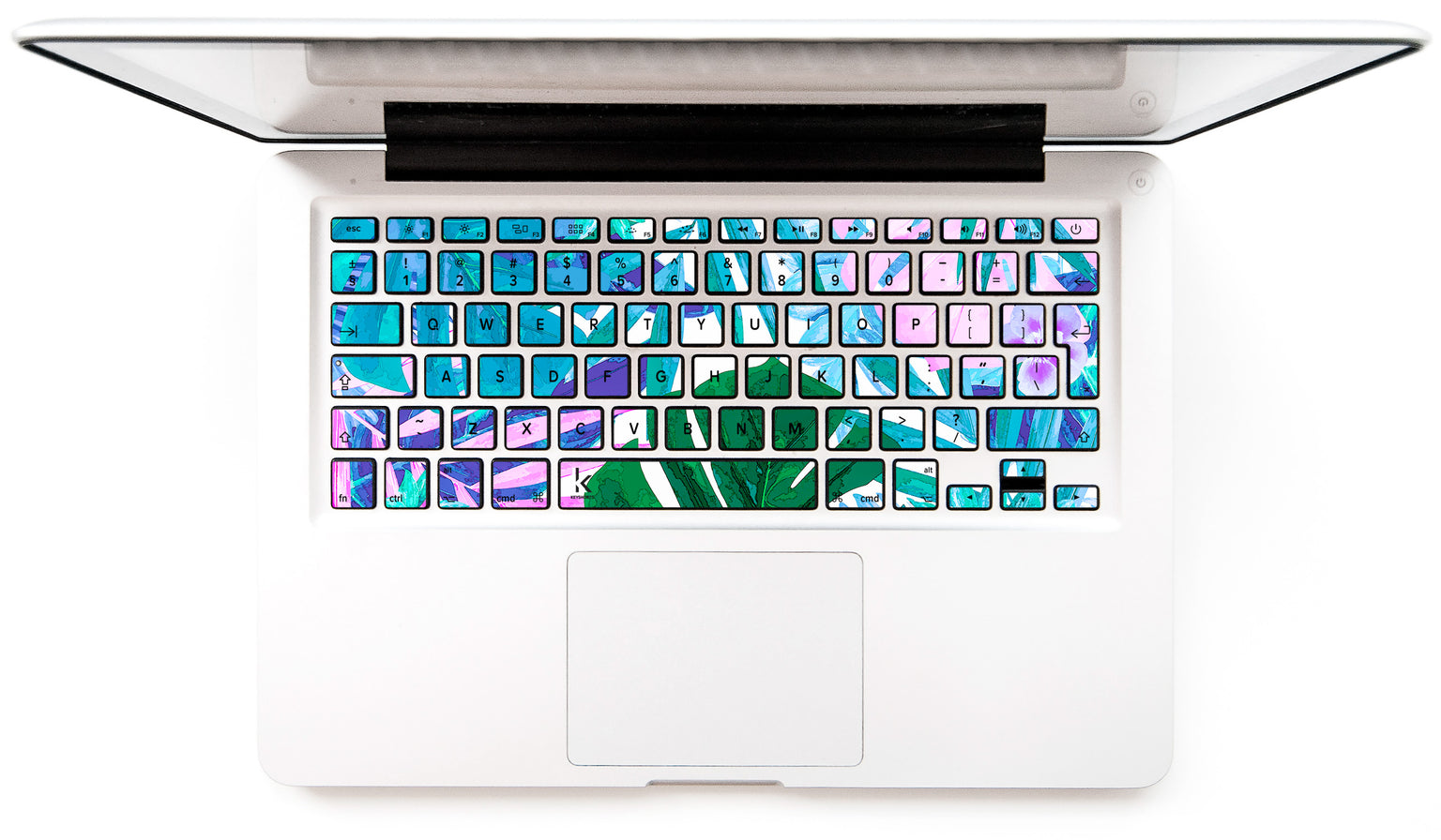 Watercolor Jungle MacBook Keyboard Stickers