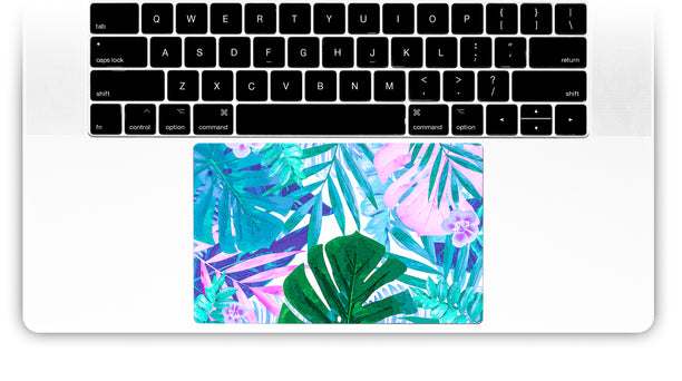 Watercolor Jungle MacBook Trackpad Sticker