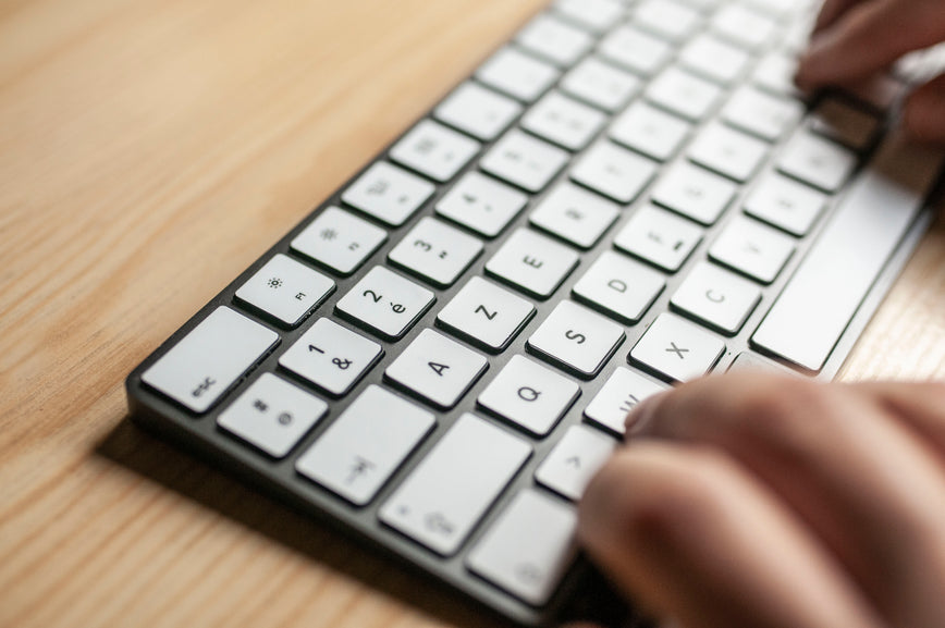 Plain White MacBook Keyboard Stickers