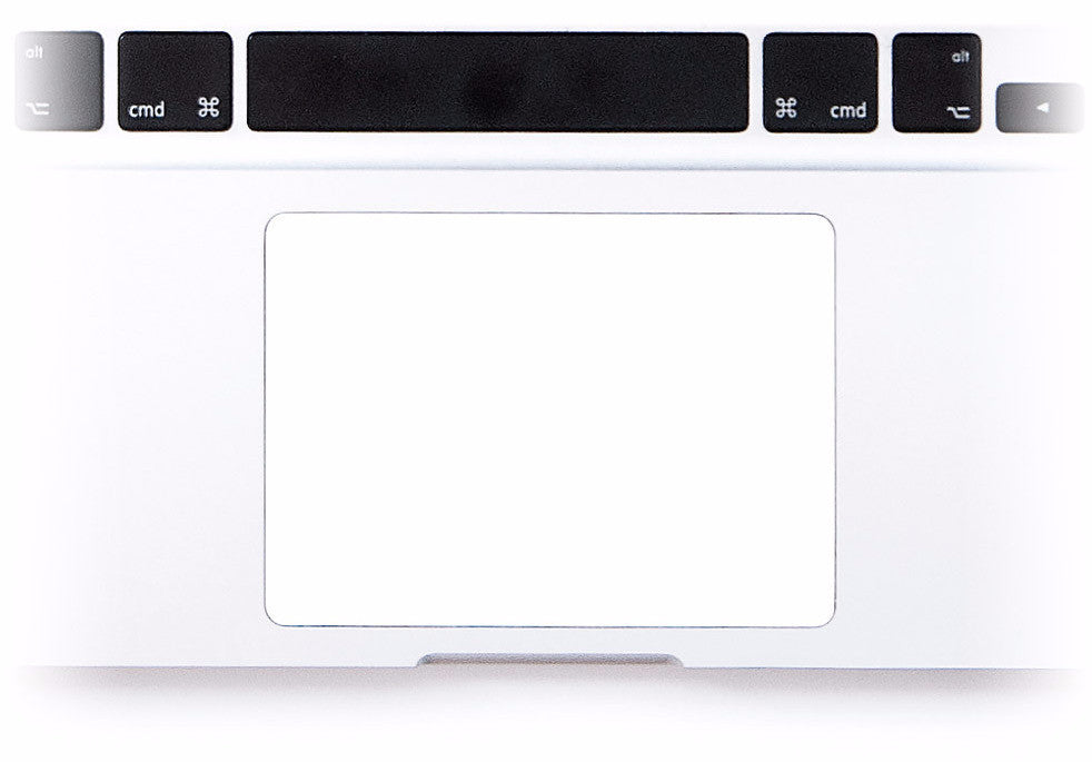 Ivory White MacBook Trackpad Sticker at Keyshorts.com