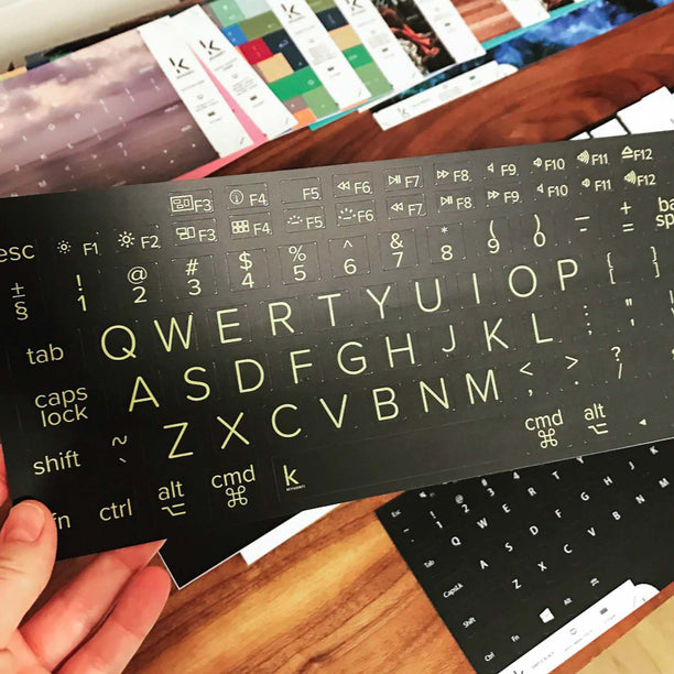 Low vision Keyboard Stickers with Large Letters