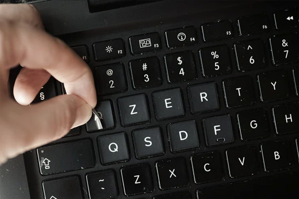 Mac Inglés US Large letras mayúsculas pegatinas teclado para PC, portátil,  de computadora nuevo tipo de letra.